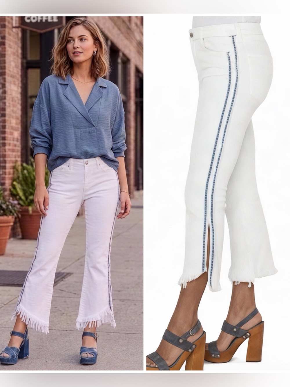 Liverpool Los Angeles Hannah Crop Flare Fray & Slit jeans